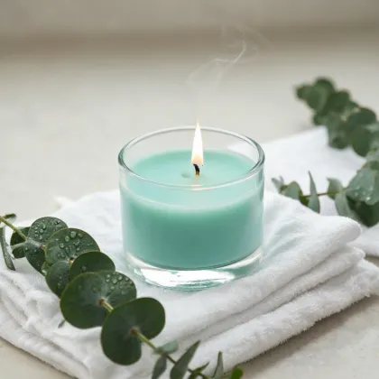 Rain fresh candle